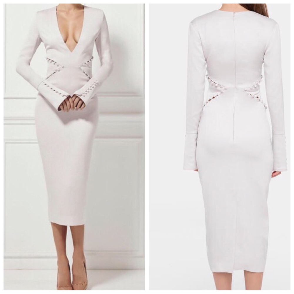 Misha Collection Colette Button Midi Dress